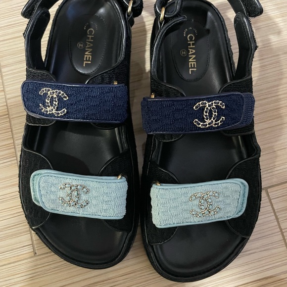 CHANEL Shoes - CHANEL grandpa sandals size 37